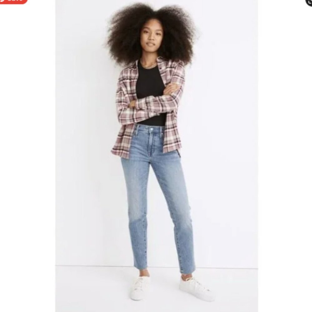 NWT Madewell The Mid-Rise Perfect Vintage Jean in Enmore Wash Size 24